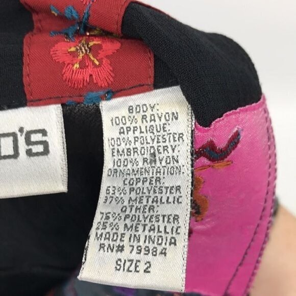 Chico's Colorful Multi Media Button Down Shirts Size 2 US M - Picture 13 of 14